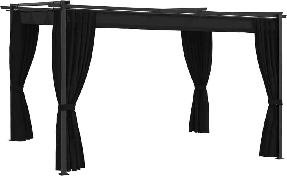 vidaXL Pavilion, antracit, 4 x 3 m