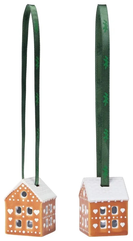 Ornamente de Crăciun 2 buc. din ceramică 5 cm Gingerbread – Kähler Design