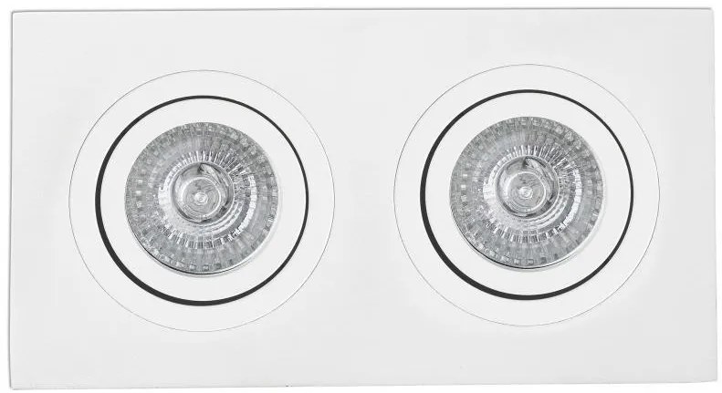 Rama spot directionabil, incastrabil, alb, dim. 25x9,2cm RADON-2, 43397