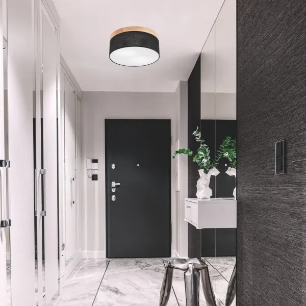 Plafonieră Brilagi BELLADONNA 2xE27/15W/230V d. 40 cm negru/pin