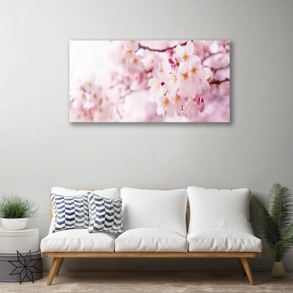 Tablou pe panza canvas Flori roz Floral