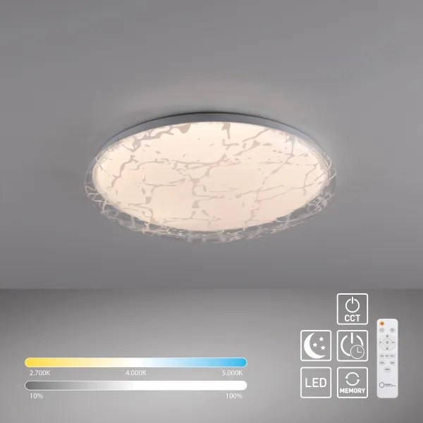 JUST LIGHT. 14008-16 - Plafonieră LED dimerizabilă ART PLAFO LED/20W/230V albă + telecomandă