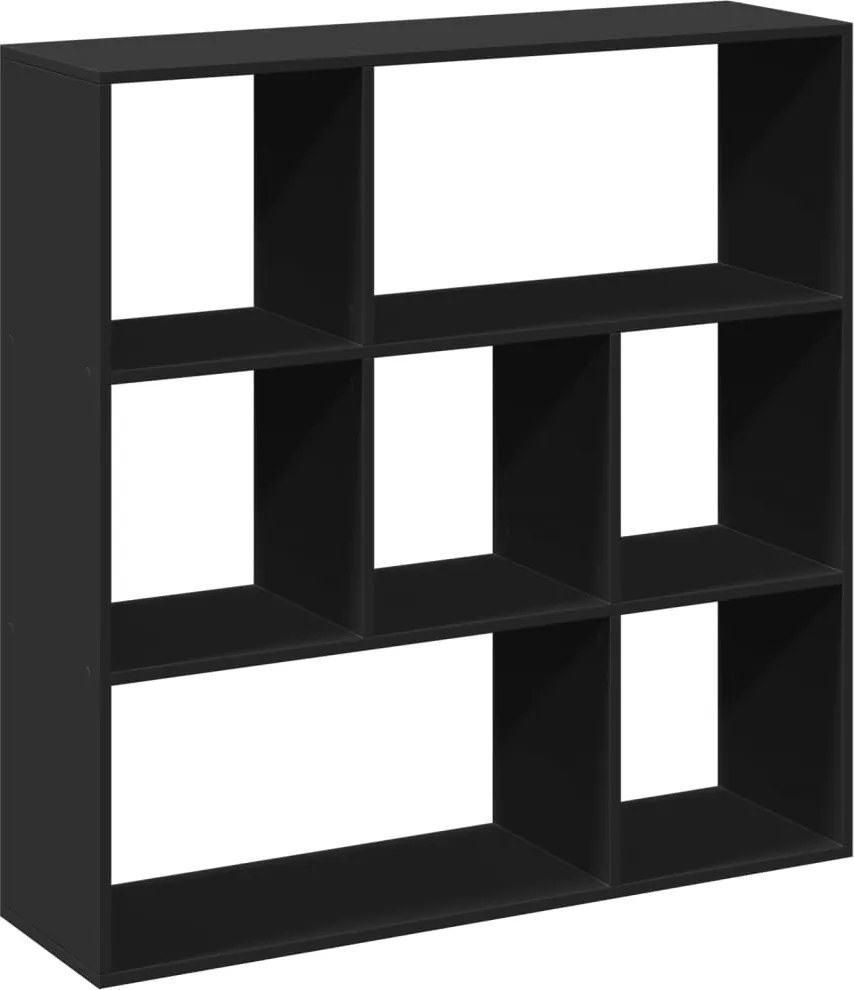 vidaXL Bibliotecă/separator cameră negru 102x29x103,5 cm lemn