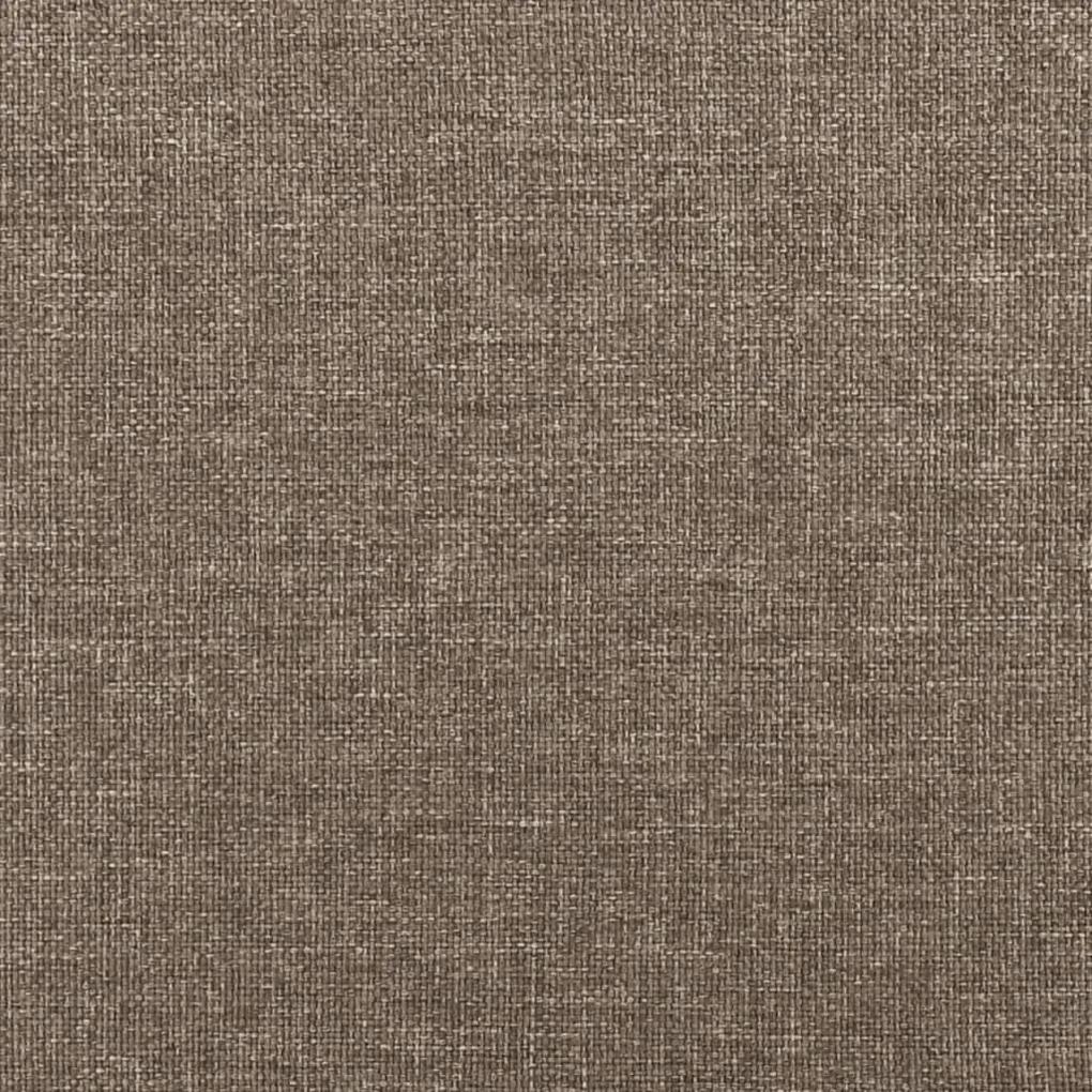 Cadru de pat, gri taupe, 160 x 200 cm, material textil Gri taupe, 35 cm, 160 x 200 cm