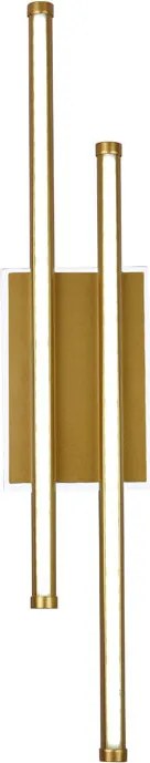 Aplică LED ERSTE Flame 30W Auriu 505x100x50mm, 2850lm, 3CCT Dimabilă, Corp Iluminat Perete Modern, Design Luxos, Ideală Living, Hol, Dormitor