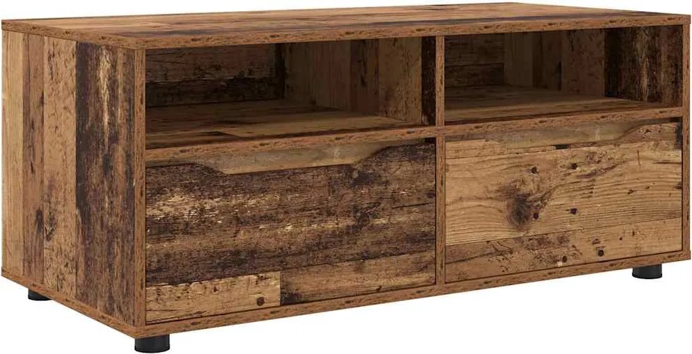 vidaXL Cabinet TV cu sertar Lemn Vechi 100 x 48 x 43 cm Lemn compozit