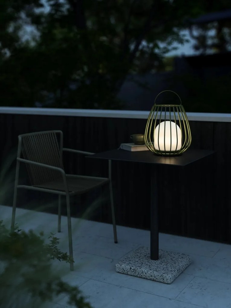 Lampa LED portabila pentru exterior solara cu baterii Jim To-Go verde