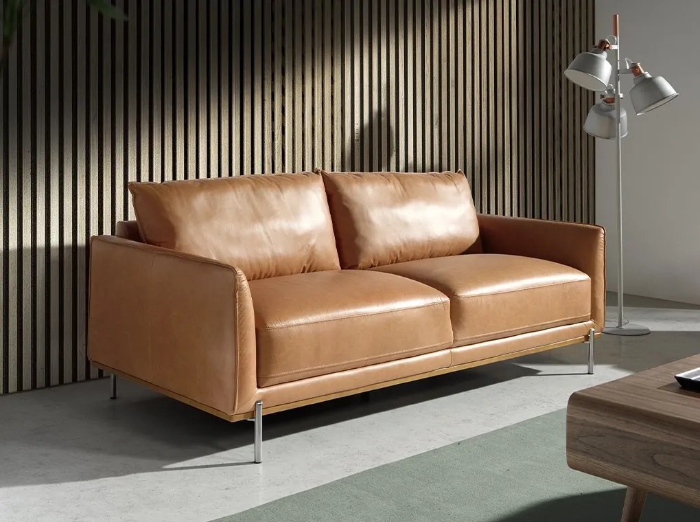 Canapea 3 locuri eleganta, design LUX Buffalo brown