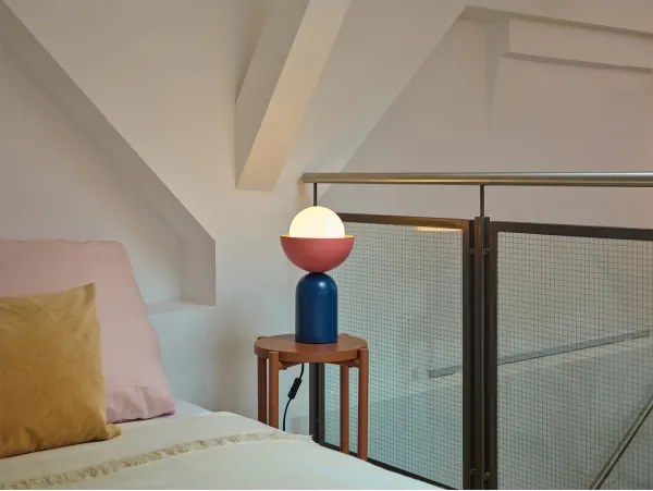 Osram - Lampă de masă DECOR BOWL 1xE14/25W/230V albastru/roz