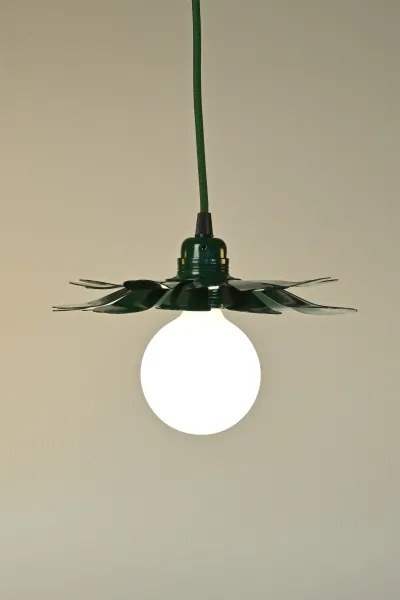 Bohemia-Design - Candelabru suspendat pe cablu 1xE27/60W/230V verde