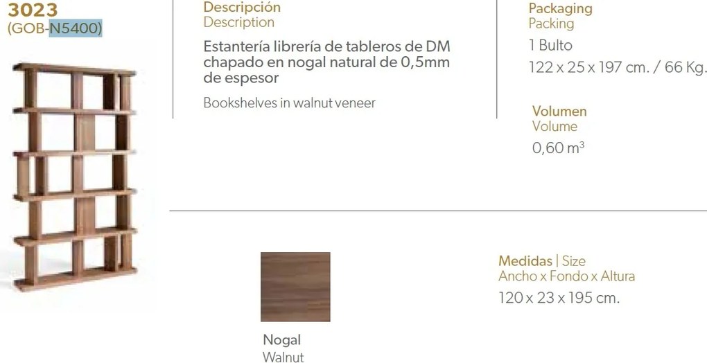 Raft modern design italian Book AC-GOB-N5400