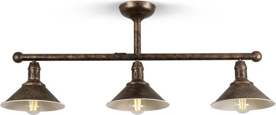 BRILAGI - Lustră pe tijă FORGE 3xE27/60W/230V patină/cupru