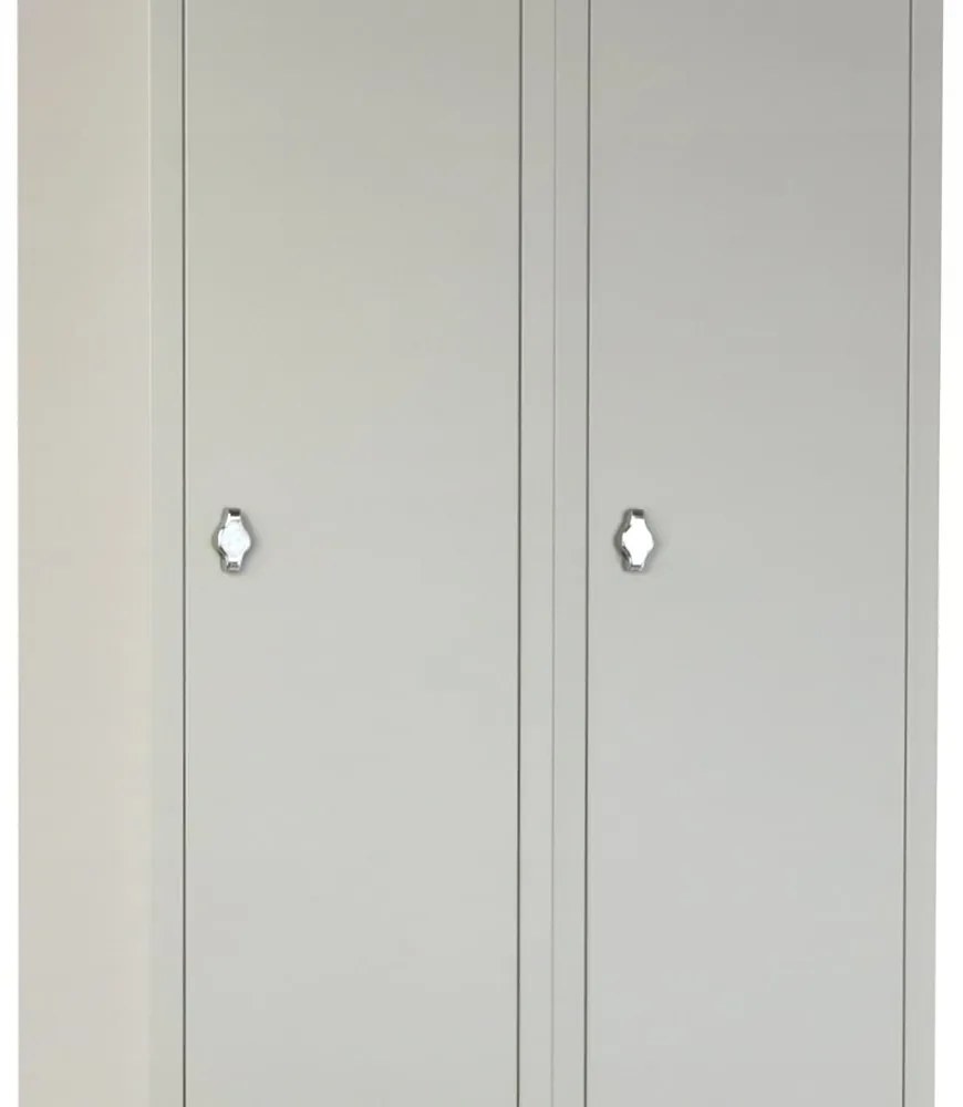Dulap metalic cu bancheta, 60 x 85 x 185 cm, blocare cu rotire, gri - RAL 7035