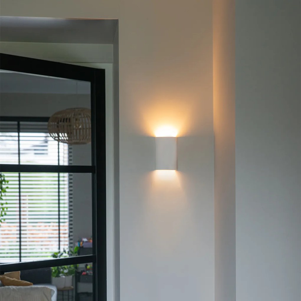 Lampa de perete inteligentă albă rotundă incl. Zigbee G9 - Colja Novo