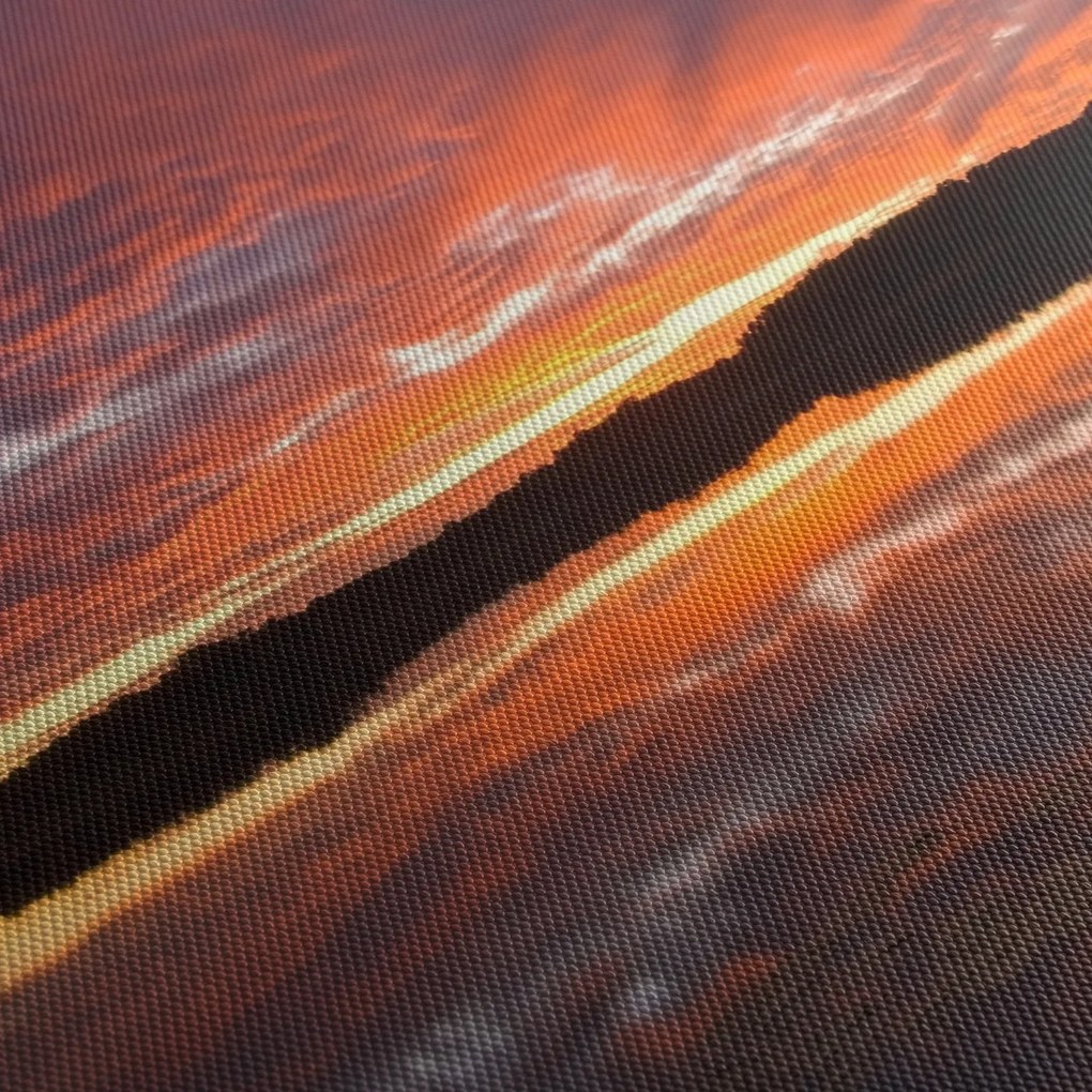 Tablou - Apus de soare peste lac (150x105 cm)
