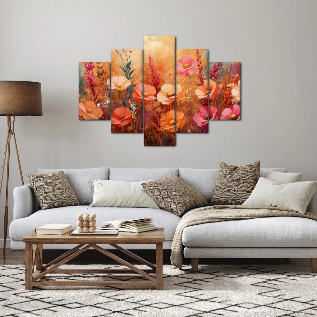 Tablou - Flori de pajiște, pictură (150x105 cm)