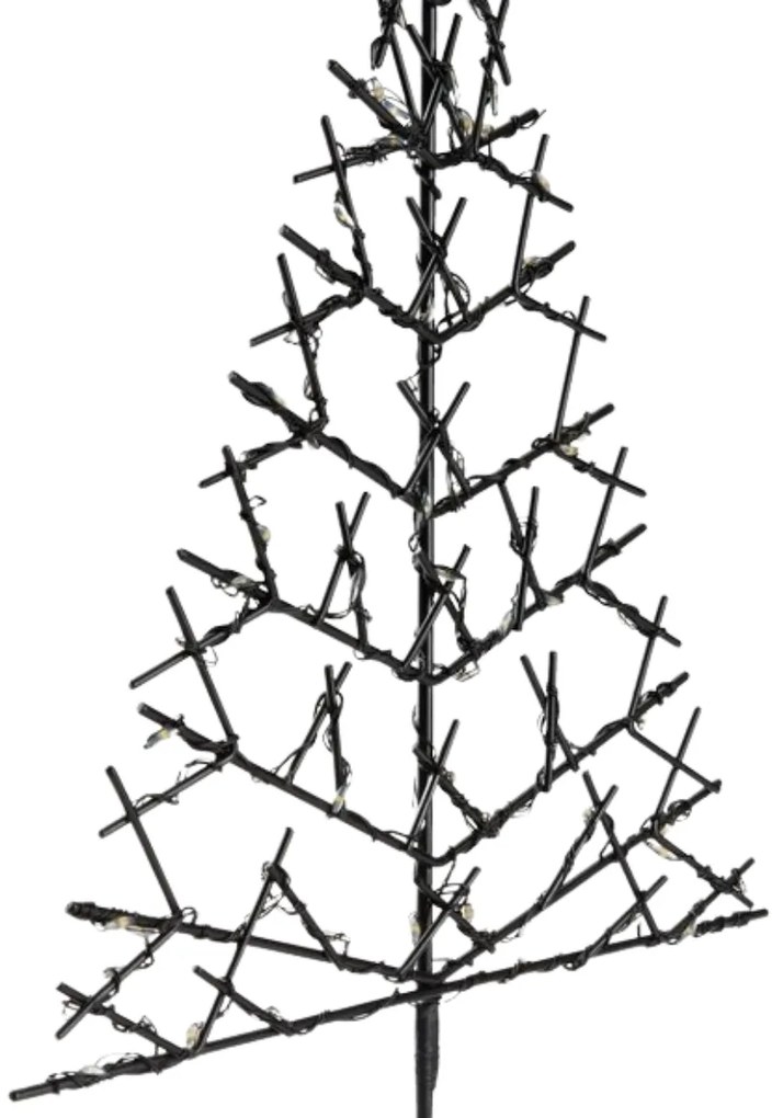 Brad de Craciun LED JINGLOO 33 cm, negru