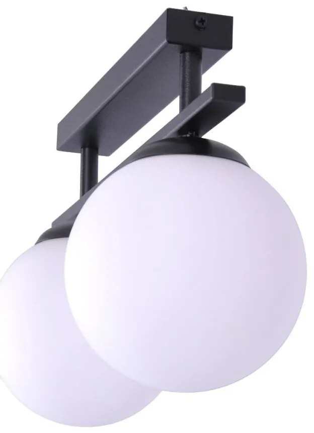 Plafoniera Moderna, 2xE14, Negru, Globe