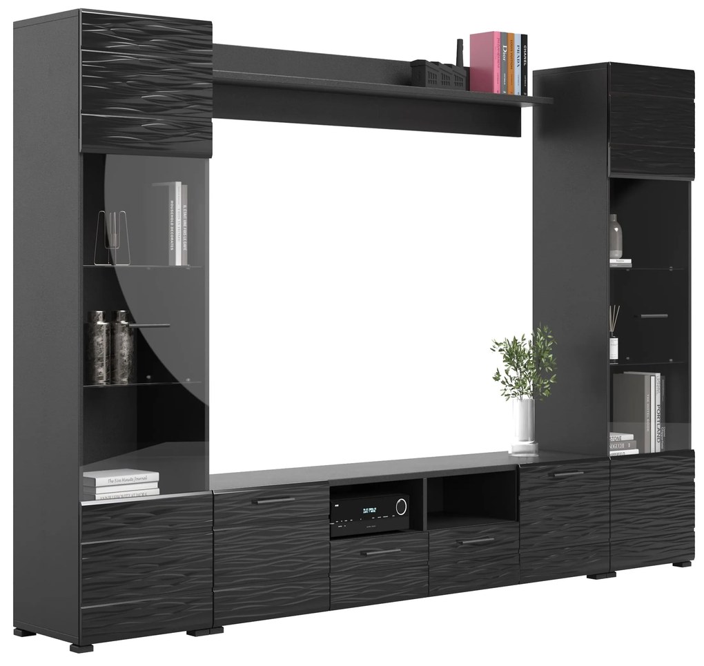 Set mobilier living Factor 1 - negru