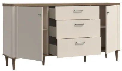 Comodă cu sertare VIRO maro/bej