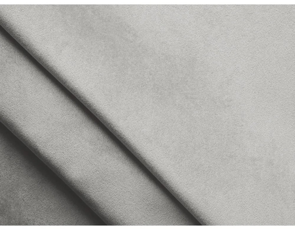 Pat boxspring gri deschis cu spațiu de depozitare 160x200 cm Mikana – Makamii