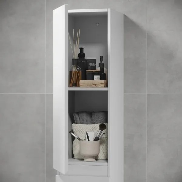 Dulap pentru baie KENWOOD, 186 cm, alb