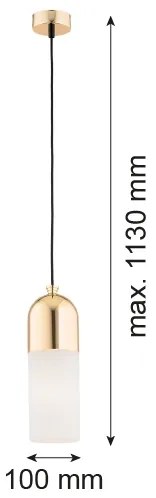 Lustră pe tijă Argon 4212 BURGOS 1xE27/15W/230V alamă