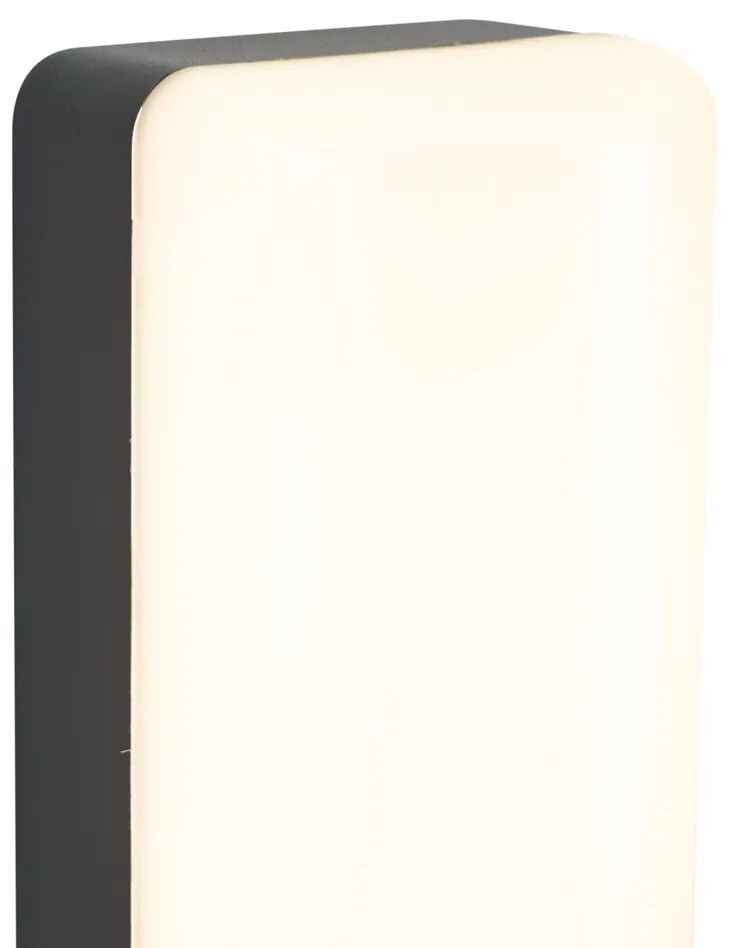 Lampă de perete de exterior neagră cu senzor crepuscular, inclusiv LED - Shift