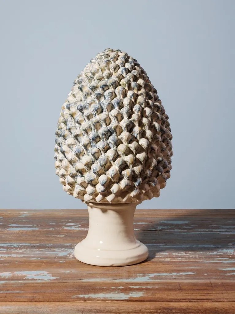 Decoratiune de masa in forma de anghinare, din ceramica, H40cm ,Artisanal