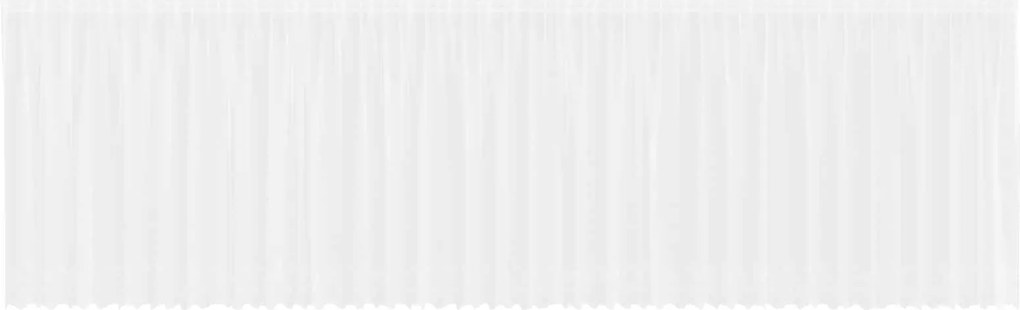 vidaXL Cortină din Dantelă cu perdele Alb 160 x 900 cm Poliester