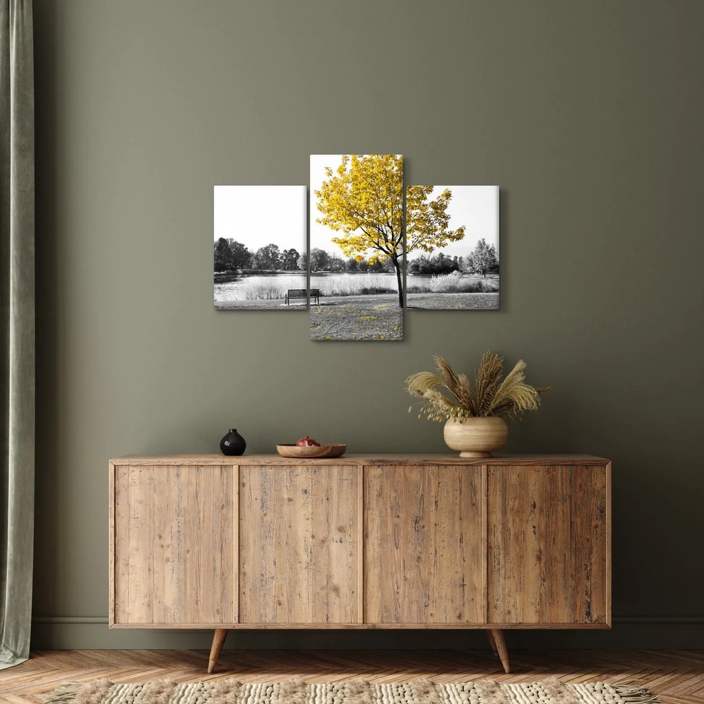 Tablou - relaxare în parc (90x60 cm)