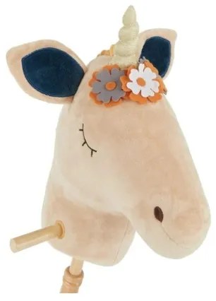 Căluț de jucărie pe băț Bieco MAGIC inorog