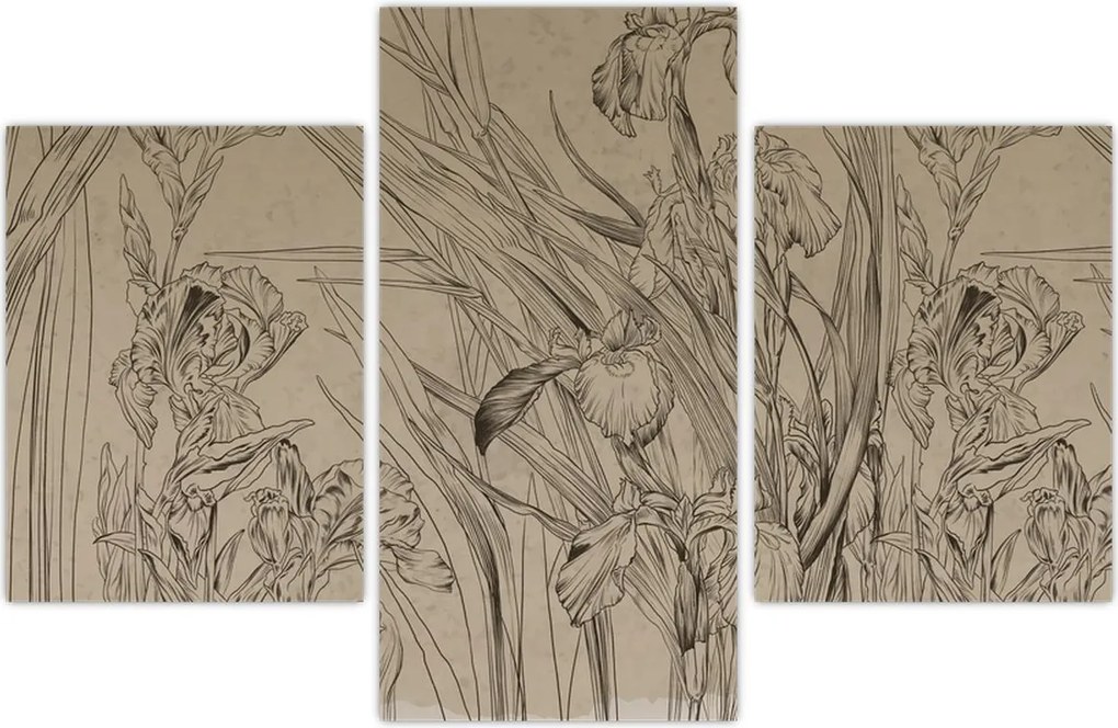 Tablou - Contururile plantelor (90x60 cm)