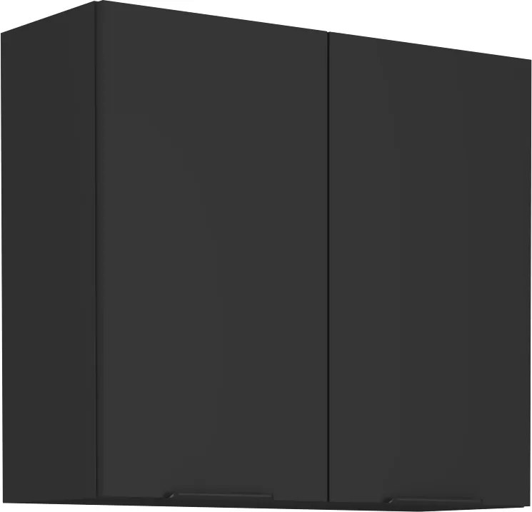 Dulap de sus, negru, SIBER 80 G-72 2F