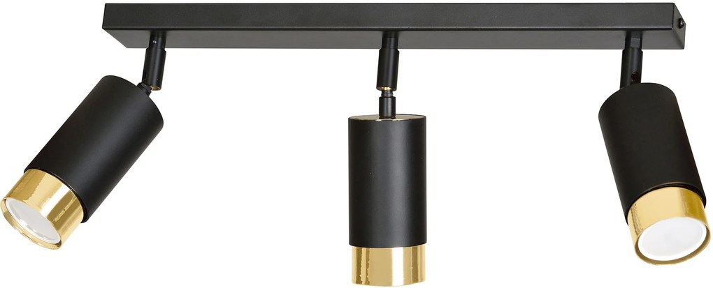 Emibig Hiro lampă de tavan 3x30 W negru 965/3