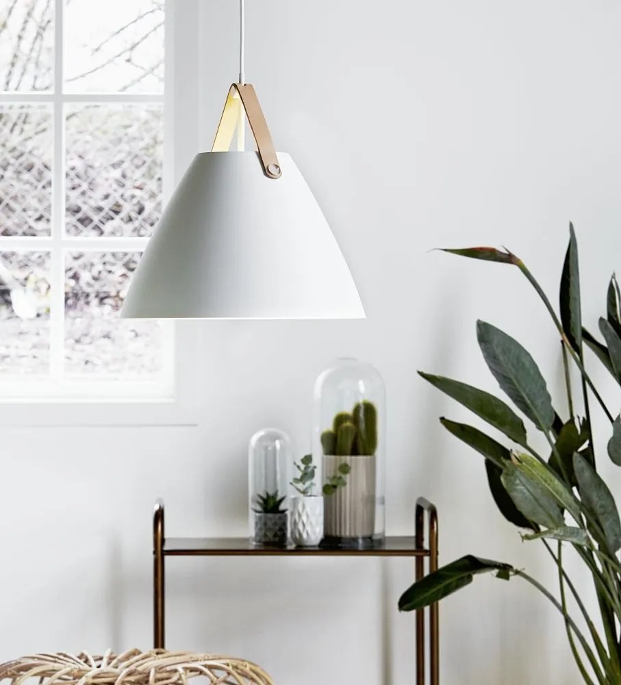 Lustra / Pendul design nordic Strap 36 alb 84343001 DFTP