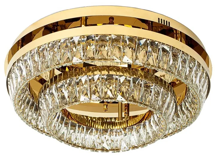 Lustra aplicata LED, Plafoniera, Auriu, Sticla, SAYOV 58 auriu