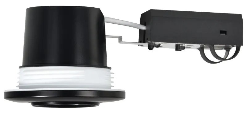 Spot incastrabil pentru baie IP44 Umberto Black