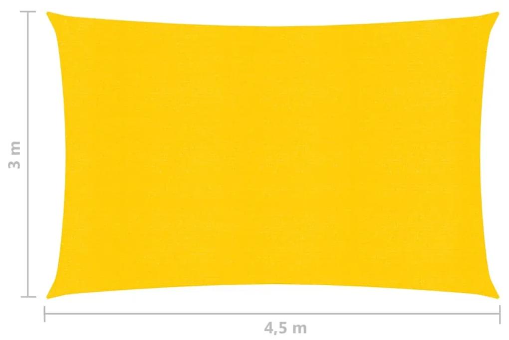 Panza parasolar, galben, 3x4,5 m, HDPE, 160 g m   Galben, 3 x 4.5 m
