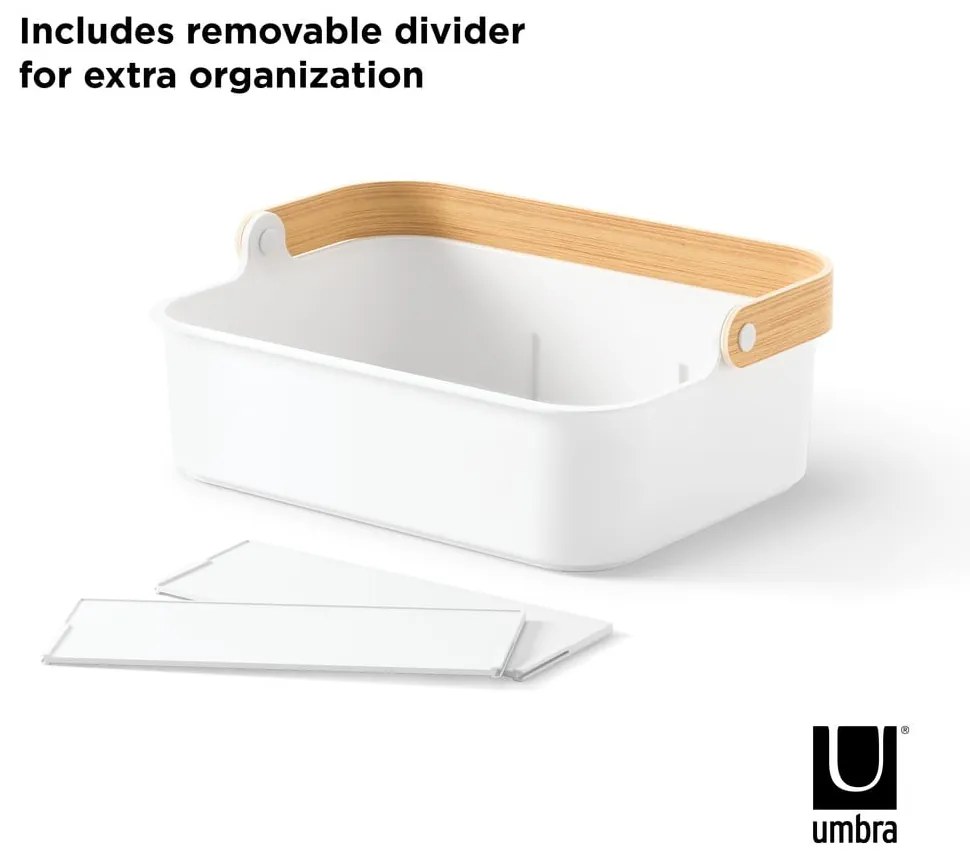 Organizator de baie alb din plastic Bellwood – Umbra