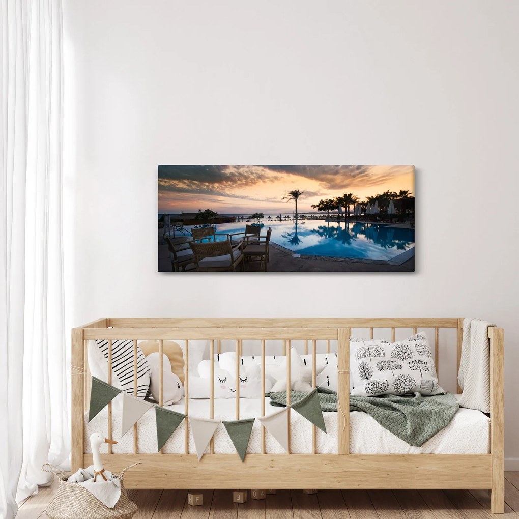 Tablou - Stațiune la mare (120x50 cm)