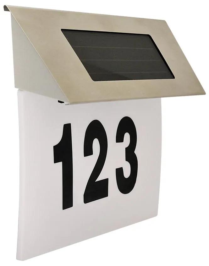 Număr LED solar de casă 1,2V IP44