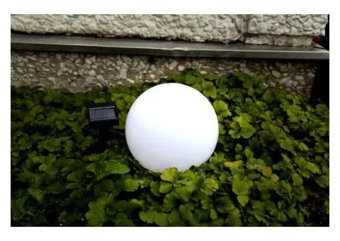 Lampadar solar LED pentru grădină Star Trading Globe Stick, ⌀ 20 cm