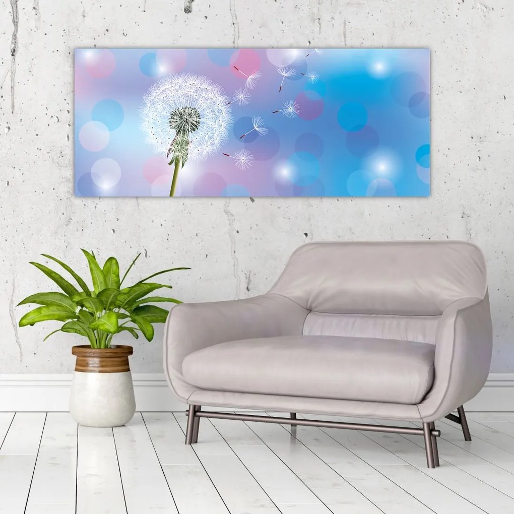 Tablou - Păpădie în vânt (120x50 cm)