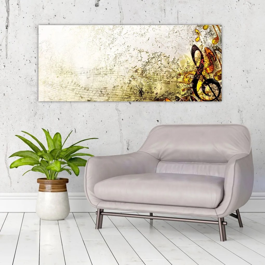 Tablou - Puterea muzicii (120x50 cm)