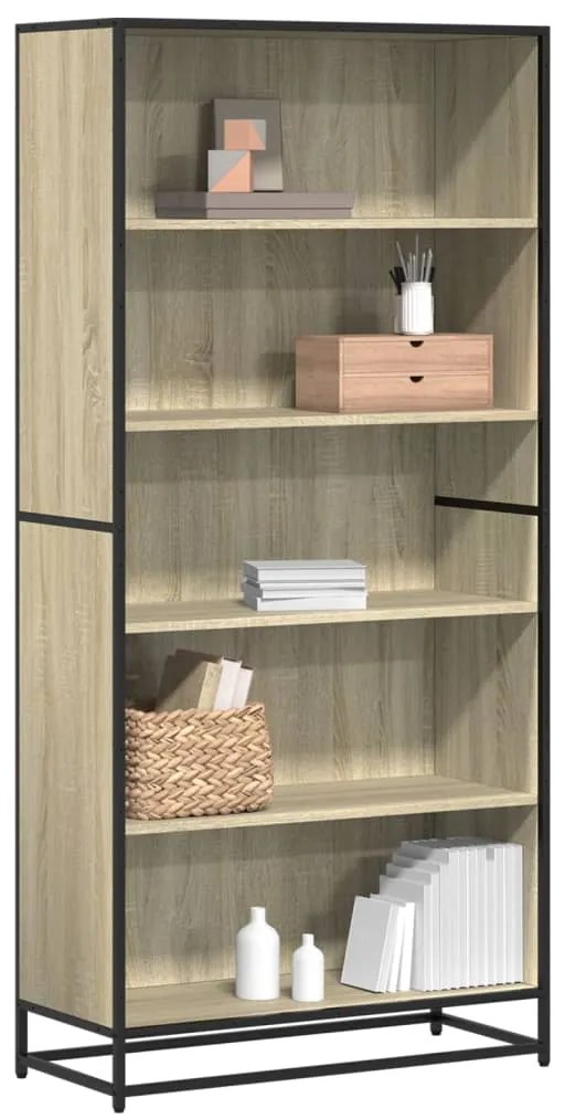 vidaXL Bibliotecă, stejar sonoma, 80,5x35x170,5 cm, lemn prelucrat