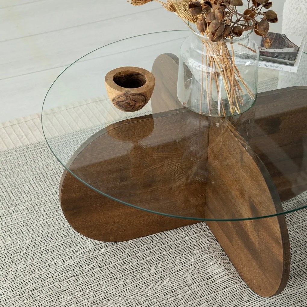 Măsuță de cafea Bubble Walnut