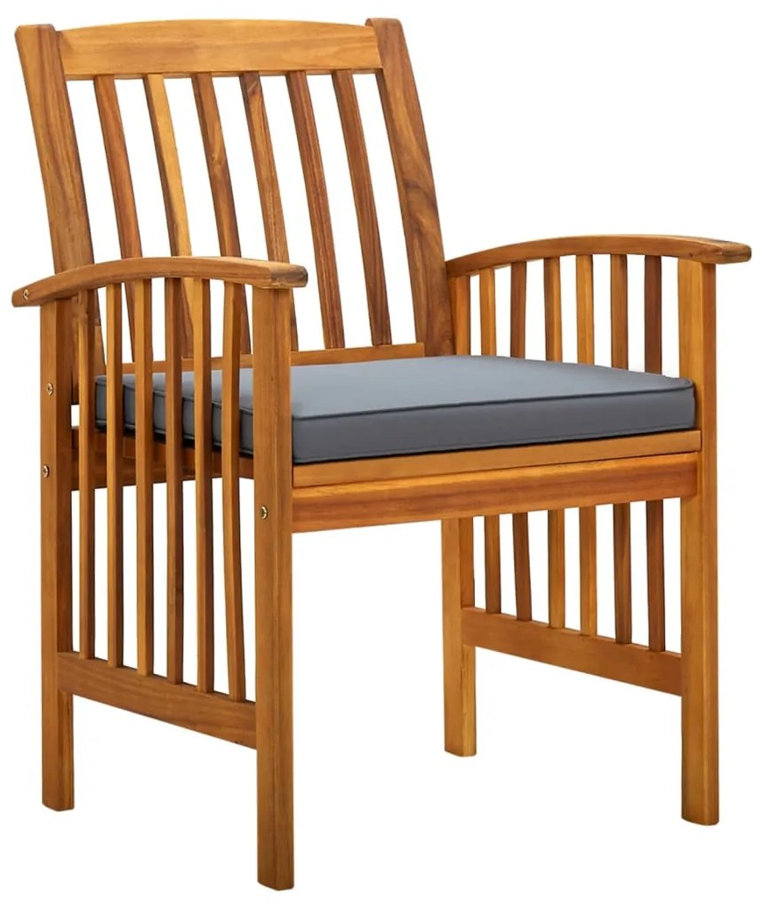 vidaXL Set mobilier de grădină cu perne, 3 piese, lemn masiv salcâm