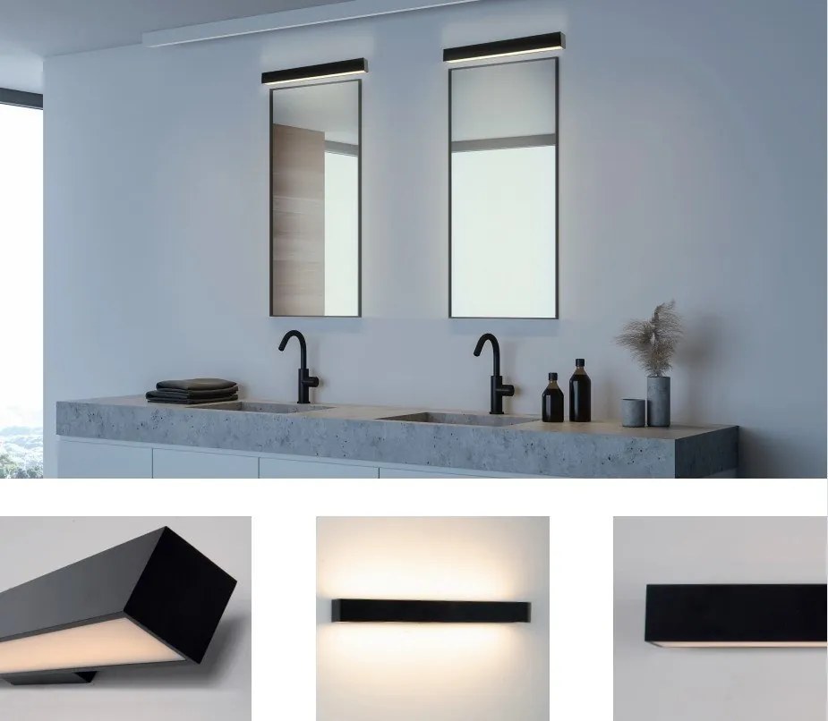 Aplica LED pentru baie ambientala design liniar Shanae