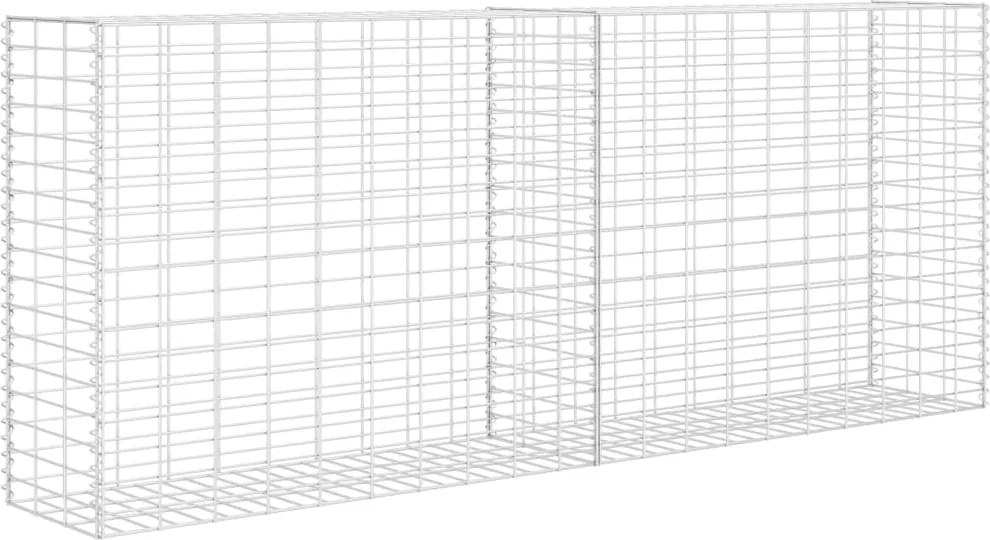 vidaXL Coș gabion, 85 x 30 x 200 cm, oțel galvanizat